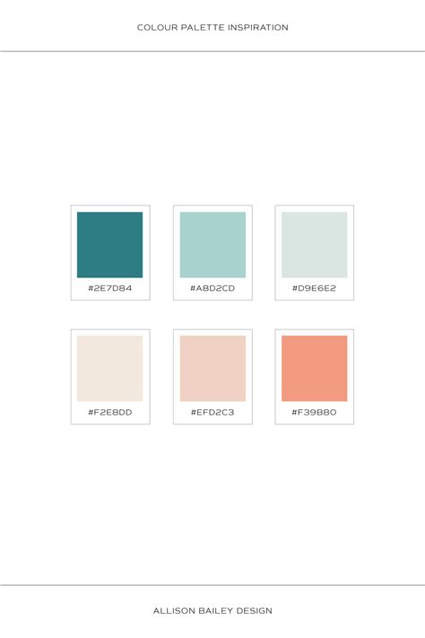 Beachy Color Palette Turquoise Color Palette Coral Colour Palette