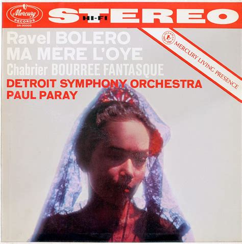 Ravel Chabrier Detroit Symphony Orchestra Paul Paray Bolero Ma