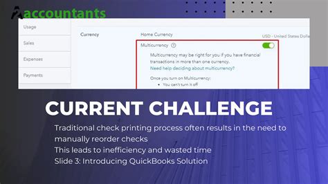 Optimizing Check Printing With Quickbooks Ppt