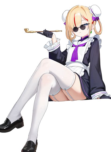 Shenqi Xiaohuang Original Absurdres Highres 1girl Apron Black Dress Black Gloves Blonde