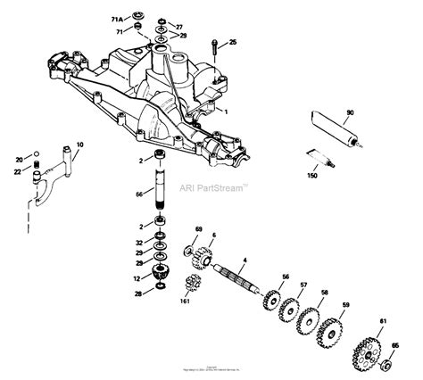 Toro 71184 12 38xl Lawn Tractor 1995 Sn 5900001 5910000 Parts Diagram For Peerless Transaxle