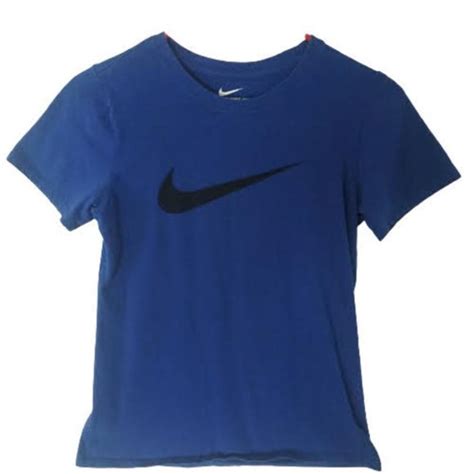 Nike Royal Blue Tee Shirt Very Good Preowned Depop