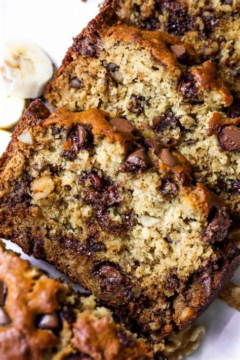 Chunky Chocolate Chip Banana Bread Super Moist