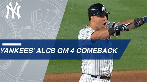 Watch The Yankees Take A Lead In The 8th Inning Of Game 4 Of The Alcs Youtube