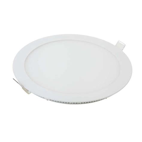 V Tac Vt Rd Mini Panneau Led Encastr Rond W Alimentation Blanc