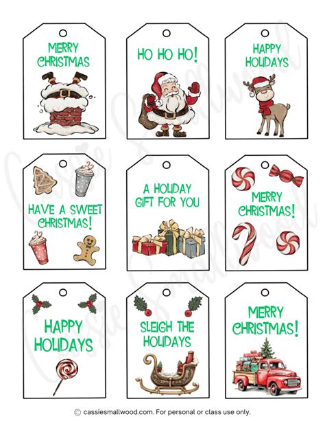 Printable Tags For Christmas Fanny Printable