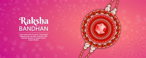 Premium Vector Happy Raksha Bandhan On Pink Background