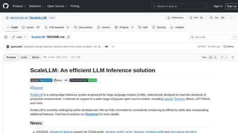 Github ScaleLLM Features Alternatives Toolerific