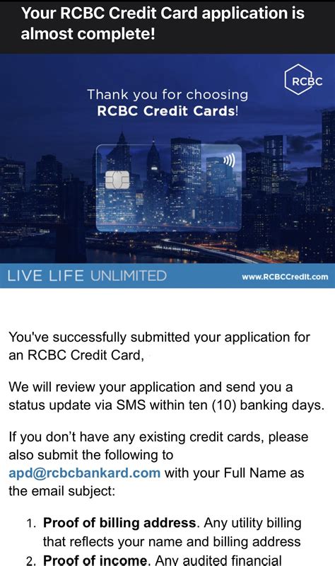 Rcbc Credit Card Application Rphcreditcards