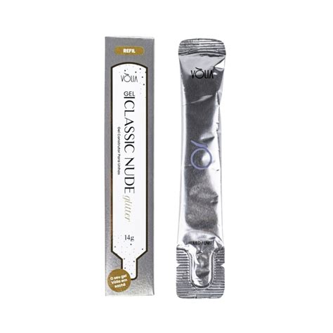 Sachê Classic Nude Glitter 14g Vòlia Pote Reutilizável 30g Arte Sedução Loja Oficial