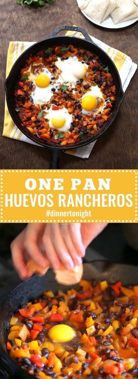 One Pan Huevos Rancheros Recipe Huevos Rancheros Recipes Mexican