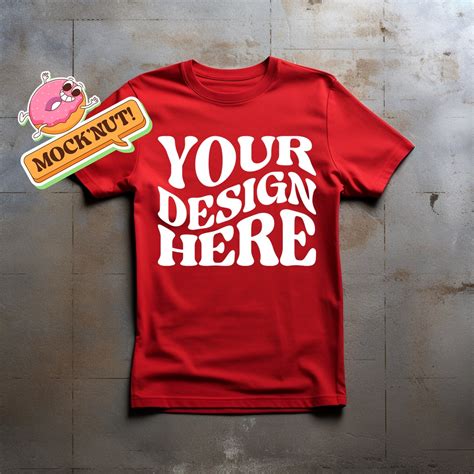 Red Shirt Mockup Red T-shirt Mockup Clothing Store Mockup - Etsy