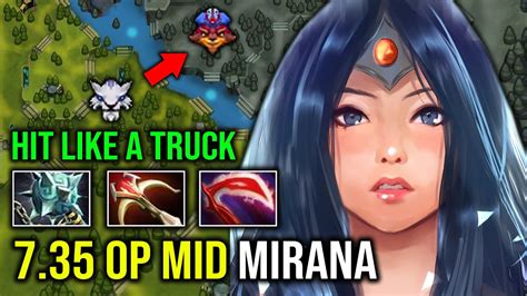 7 35 OP MID MIRANA Brutal Crit Raining Arrow Unlimited Shock DPS Hit