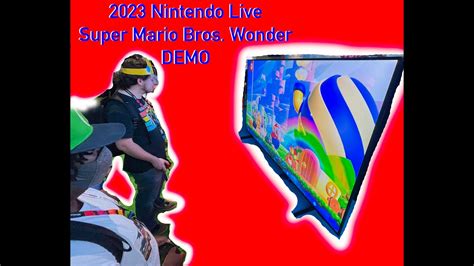 Super Mario Bros Wonder Demo Nintendo Live 2023 Youtube