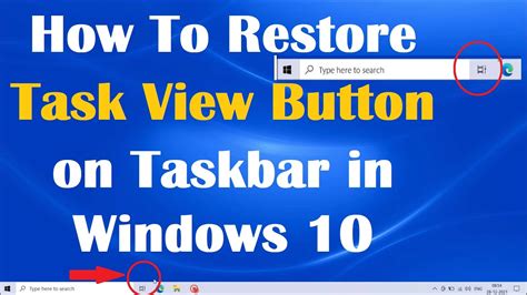 How To Restore Task View Button On Taskbar In Windows 10 YouTube