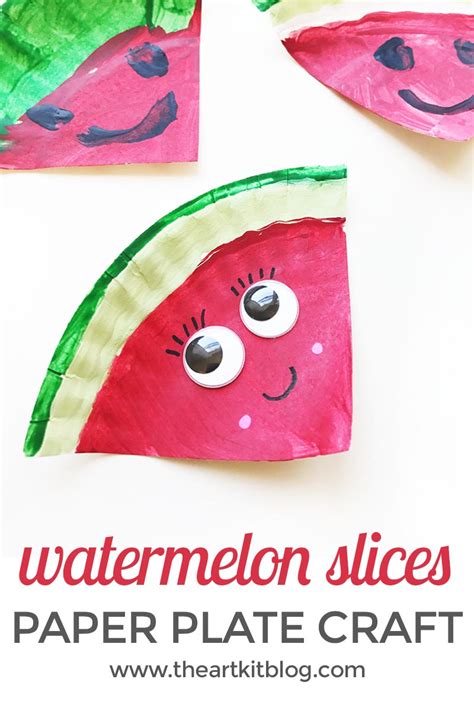 Easy Paper Plate Watermelon Kids Craft Perfect For Summer Atelier