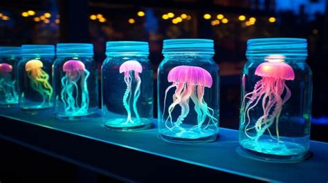 Explore the concept of bioluminescence in the deep sea | Premium AI ...