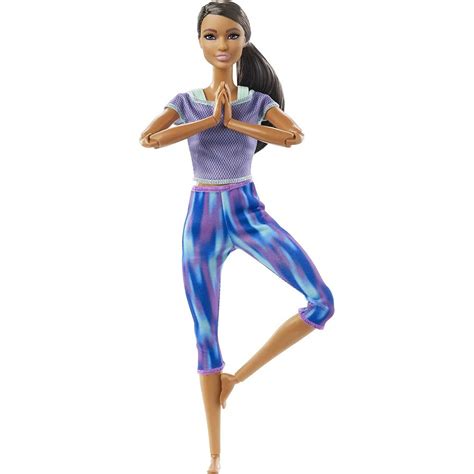 Mattel Barbie Made To Move Doll With Flexible Joints And Curly