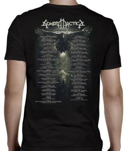 Sonata Arctica White Wolf T Shirt S M L Xl 2xl New Official Jsr