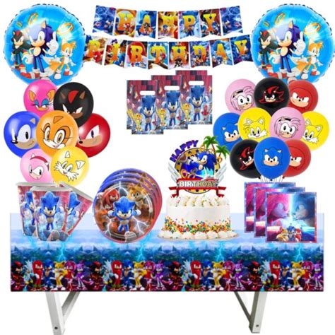 Globos Cotill N Decorativo Cumplea Os Sonic Tu Fiesta A Un Click