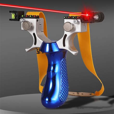 Slingshot de alta precisão Laser e Nível Espiritual Bow Catapult