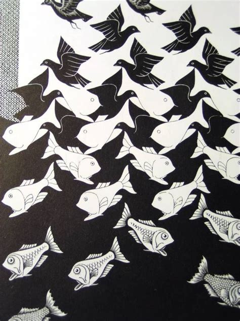 M c escher sky and water ii 1938 woodcut 5 12 18 mfaboston – Artofit