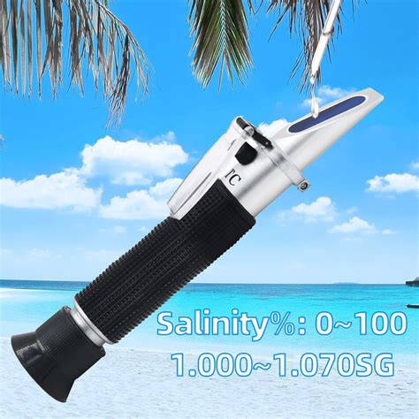 Jual Salinity Refraktometer Alat Ukur Kadar Garam Refractometer Untuk