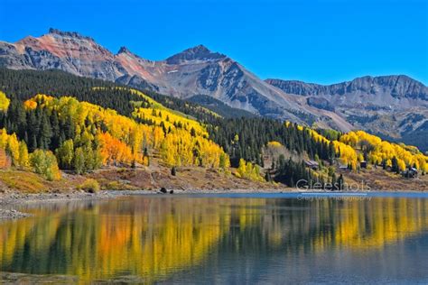 Trout Lake Photo Print Trout Lake Colorado Fall Foliage Reflecting In