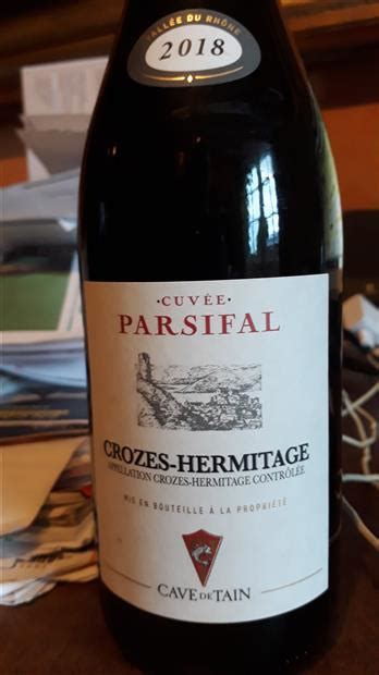 2018 Cave de Tain Crozes Hermitage Cuvée Parsifal France Rhône