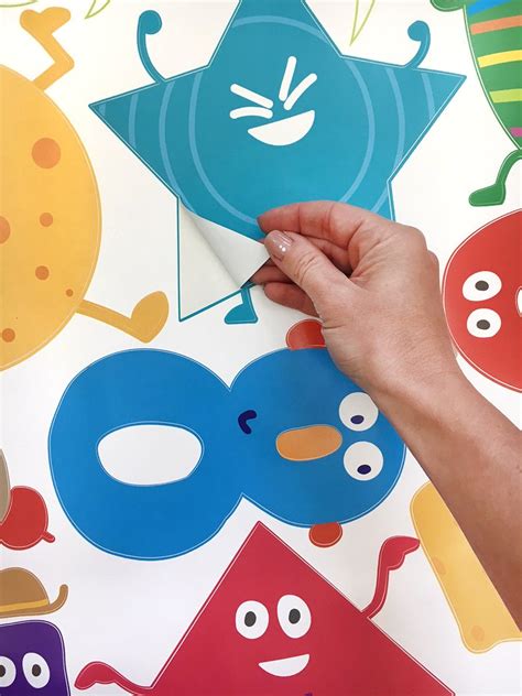 Numbers Wall Decals Shapes Decals Preschool Classroom - Etsy