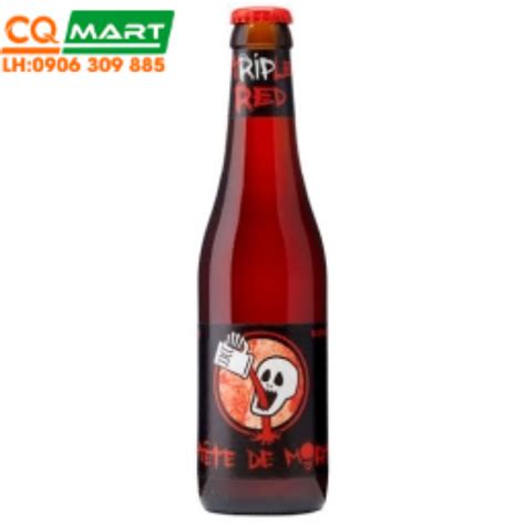 CQ Mart Food Wine Bia Bỉ Tete De Mort Triple Red 8 2 Chai 330ml