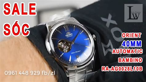 Review Đồng Hồ Orient Bambino Open heart Blue SS RA AG0028L10B YouTube