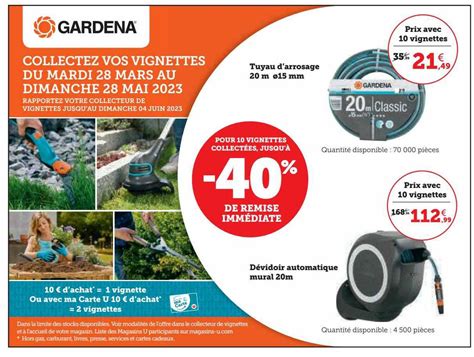 Promo Gardena Tuyau D Arrosage M E Mm Chez Hyper U Icatalogue Fr