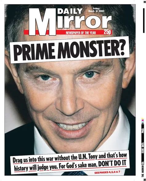 15 Daily Mirror Front Pages That Captured Strength Of Opposition To