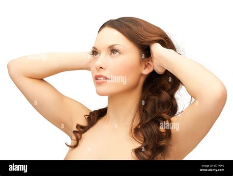 Beautiful Woman With Long Hair Stock Photo Alamy