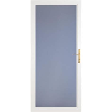 Larson Secure Elegance White Full View Aluminum Storm Door Common 32