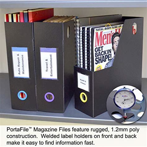 Ultimate Office PortaFile Magazine File Vertical File Organizer Box