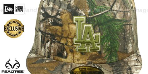 Los Angeles Dodgers Mlb Team Basic Realtree Camo Fitted Hat