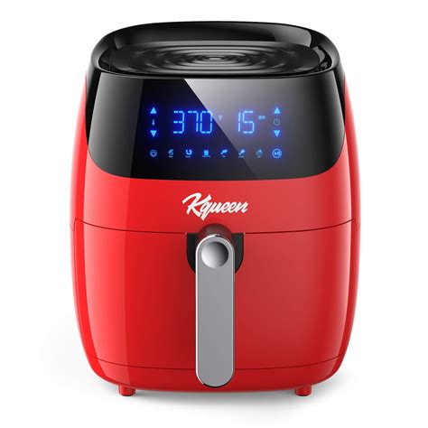 Buy Air Fryer 4 7 Quart Oven Digital 80 Recipe 1400w Ul Red Online At