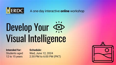 Develop your Visual Intelligence – ERDC