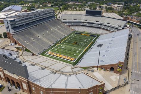 Aerial Views Of Kinnick Stadium On The Campus Of The University Of Iowa