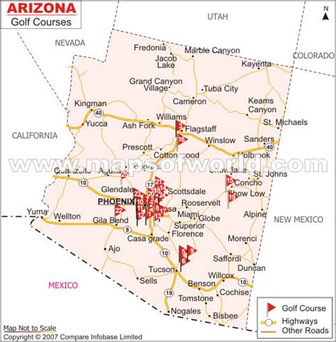 Arizona Golf Courses Map | Top Golf Courses in Arizona