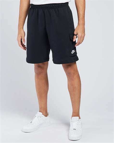 Shop Nike Nsw Club Fleece Cargo Shorts Cz9956 010 Black Snipes Usa