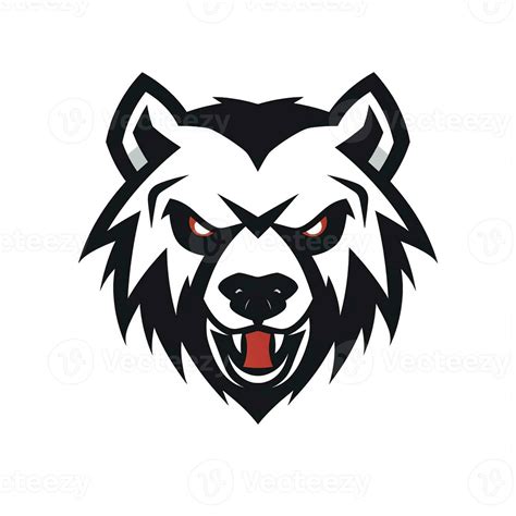 AI generated a comic logo of a bear head. Generative AI 35671611 Stock Photo at Vecteezy