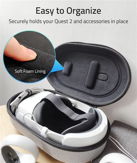 Buy Syntech Hard Carrying Case Compatible With Metaoculus Quest 2 Accessories Vr Headset With