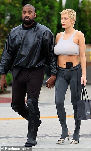 Kanye West And His Voluptuous Wife Bianca Censori Hold Hands As They Leave Hotspot Cecconis S