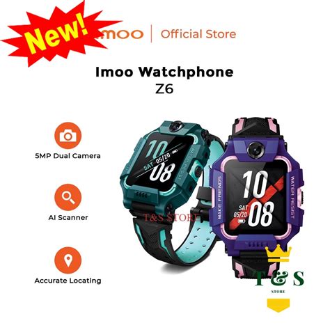 Jual Produk Baru Imoo Watch Phone Z6 Waterproof Dual Camera Smartwatch