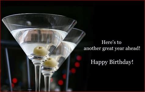 Happy Birthday Martini Toast Wine Champagne Cocktail Happy Birthday Cheers Birthday