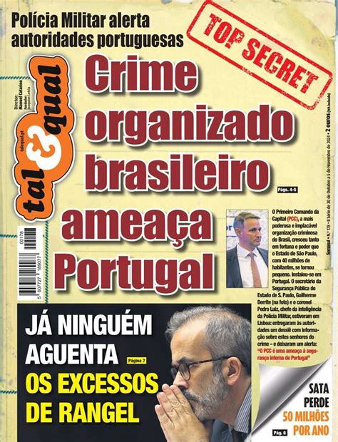 Capa Jornal Tal Qual Outubro Capasjornais Pt