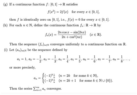 Solved G If A Continuous Function F [0 1] R Satisfies